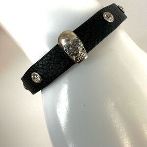 Yik Fung silver tone skeleton bracelet